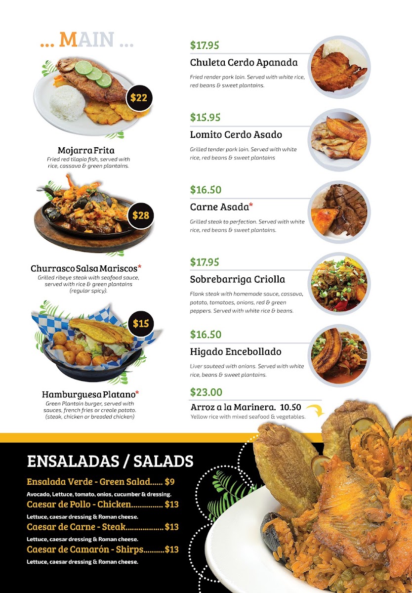 Mi Pueblo Restaurant & Bakery 2 Menu - Image 1
